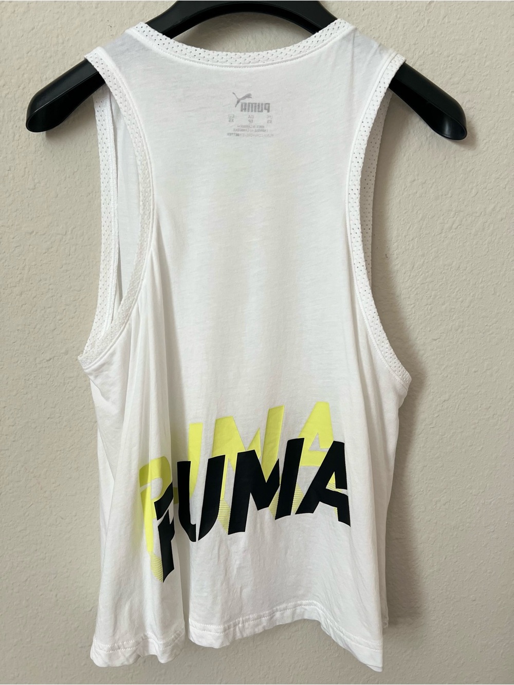 Puma Women’s White Relaxed Sleeveless Top Size XS